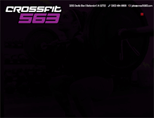 Tablet Screenshot of crossfit563.com